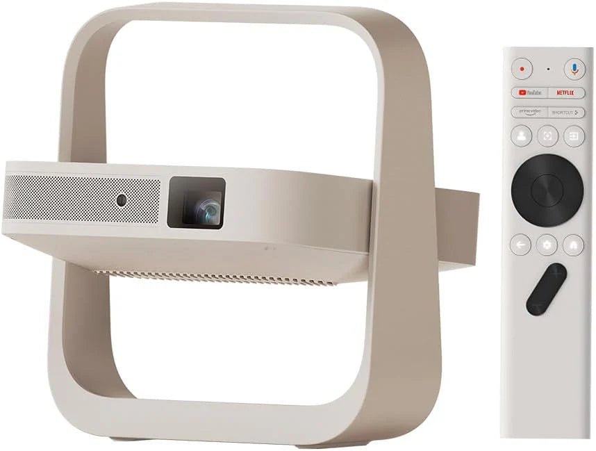 XGIMI Elfin Flip Plus GTV, 1080p draagbare beamer, DLP-projector, gelicentieerde Netflix, geïntegreerde verstelbare standaard, 400 ISO lumen, beeldschermaanpassing, 2 x 3 W geïntegreerde luidsprekers(Elfin Flip Plus)
