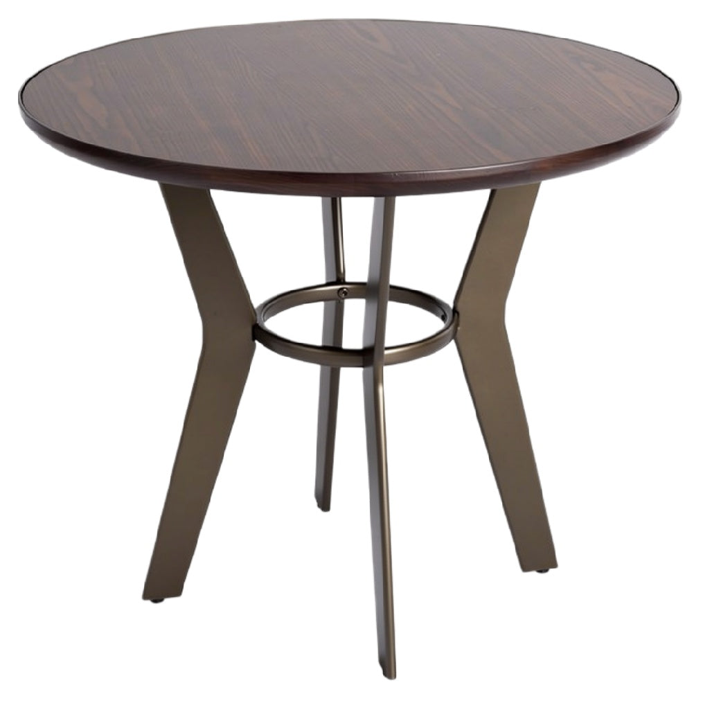 Technische titel: "Ronde Eettafel met Metalen Onderstel"