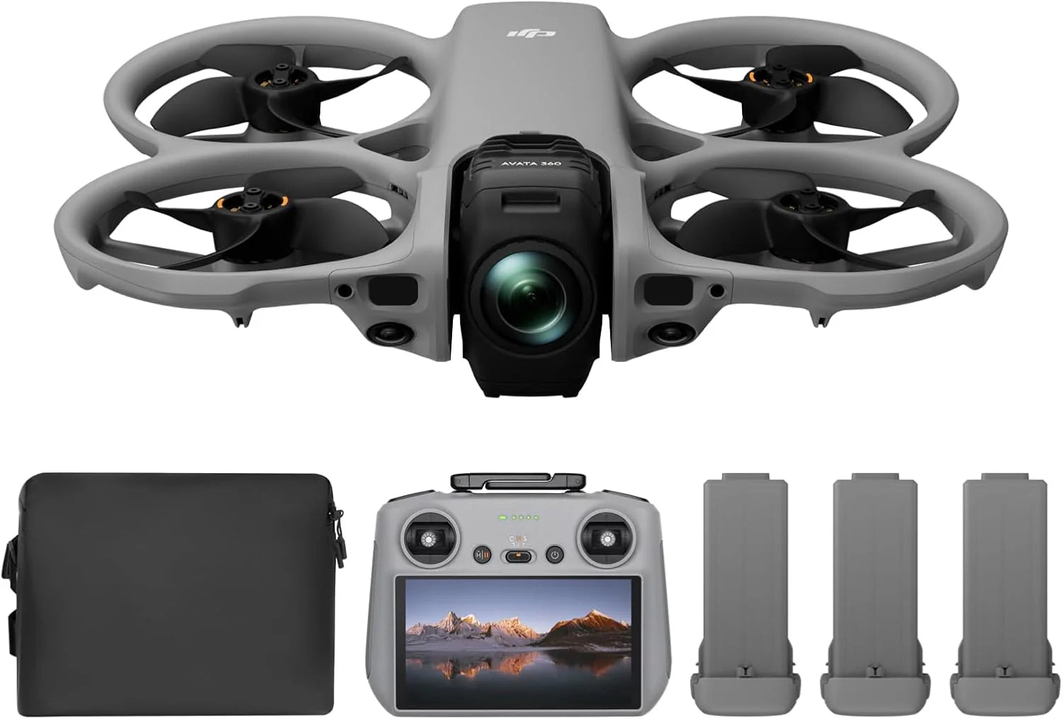 DJI Avata 360 Motion Fly More Combo, 360°-drone met 1-inch 8K 360°-beeld, 360°-cameradrone met propellerbescherming. Omvat Goggles N3 en RC Motion 3 voor intuïtieve bewegingsbesturing en Easy ACRO.(DJI Avata 360 Fly More Combo (DJI RC 2))