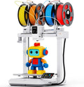 Anycubic Kobra X 3D-printer Meerkleurig, Zachte en harde multifilamentafdrukken, Verbeterde automatische Nivellering, 4 ingebouwde kleuren, tot 19 kleurenafdrukken voor Beginners, 260 x 260 x 260 mm