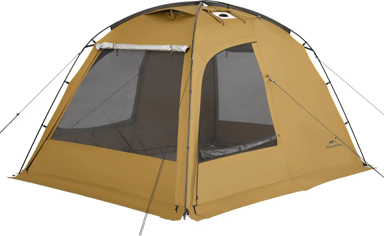 Naturehike 4-seizoenen waterdichte kampeertent met schoorsteen 2-4  3-6 personen Familietent geschikt voor kamperen en autoreizen(2-4 personen)
