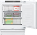 Bosch GUN21ADE0, serie 6, slimme onderbouw-vrieskast, 82 x 60 cm nis, 85 l, Made in Germany, NoFrost, sneller invriezen, zeer stil met slechts 35 dB, plat scharnier met zachte invoer
