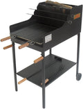 cruccolini BA4 tafelgrill houtskool zwart grill en steakpan