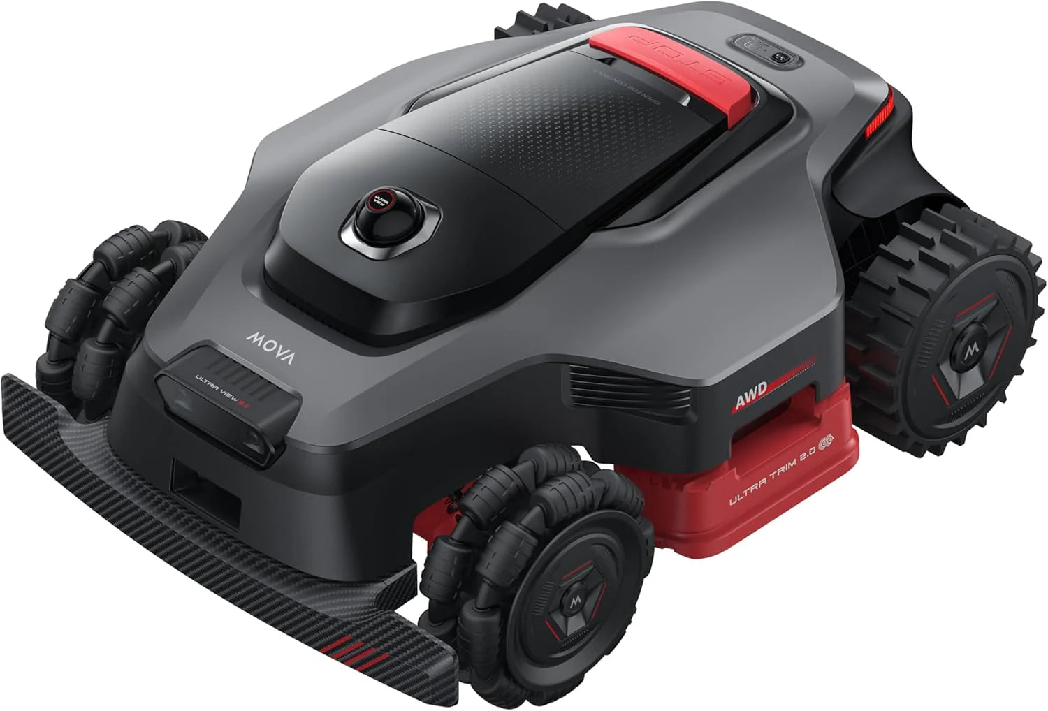 MOVA LiDAX Ultra 2000 AWD Robotmaaier, RTK-vrij, automatische mapping met AI, 360° 3D-LiDAR  AI Dual-Vision, 36V AWD voor hellingen tot 80%, 2 schijven (met 6 messen elk),