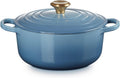 Le Creuset Braadpan Rond in Geëmailleerd Gietijzer, 20 cm, 2,4 L, Chambray, 21177204344441