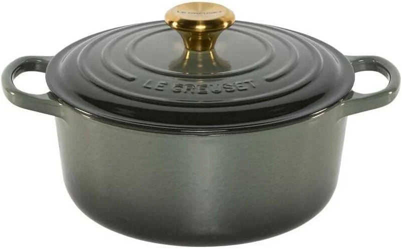 LE CREUSET braadpan 24 cm THYM GOUDEN KNOP