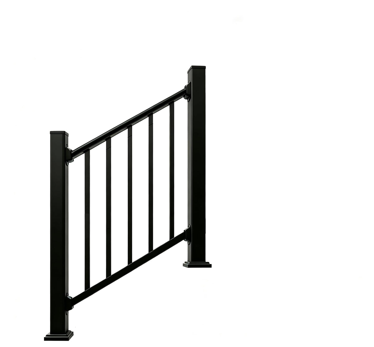 2ft Deck Railing Kit for Deck, Porch, Patio, Balcony