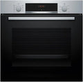 Bosch - Multifunctionele oven, serie 4, 60 cm breedte, reinigingsassistent met water, 3D hotair, staal, HBA514ES3