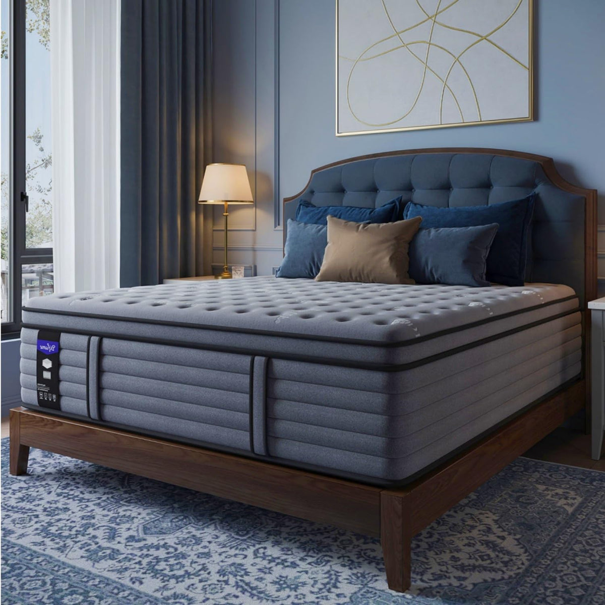 (Luxury Hotel) 12 Inch Hybrid Twin XL Size Mattress in a Box, Firm Feel
