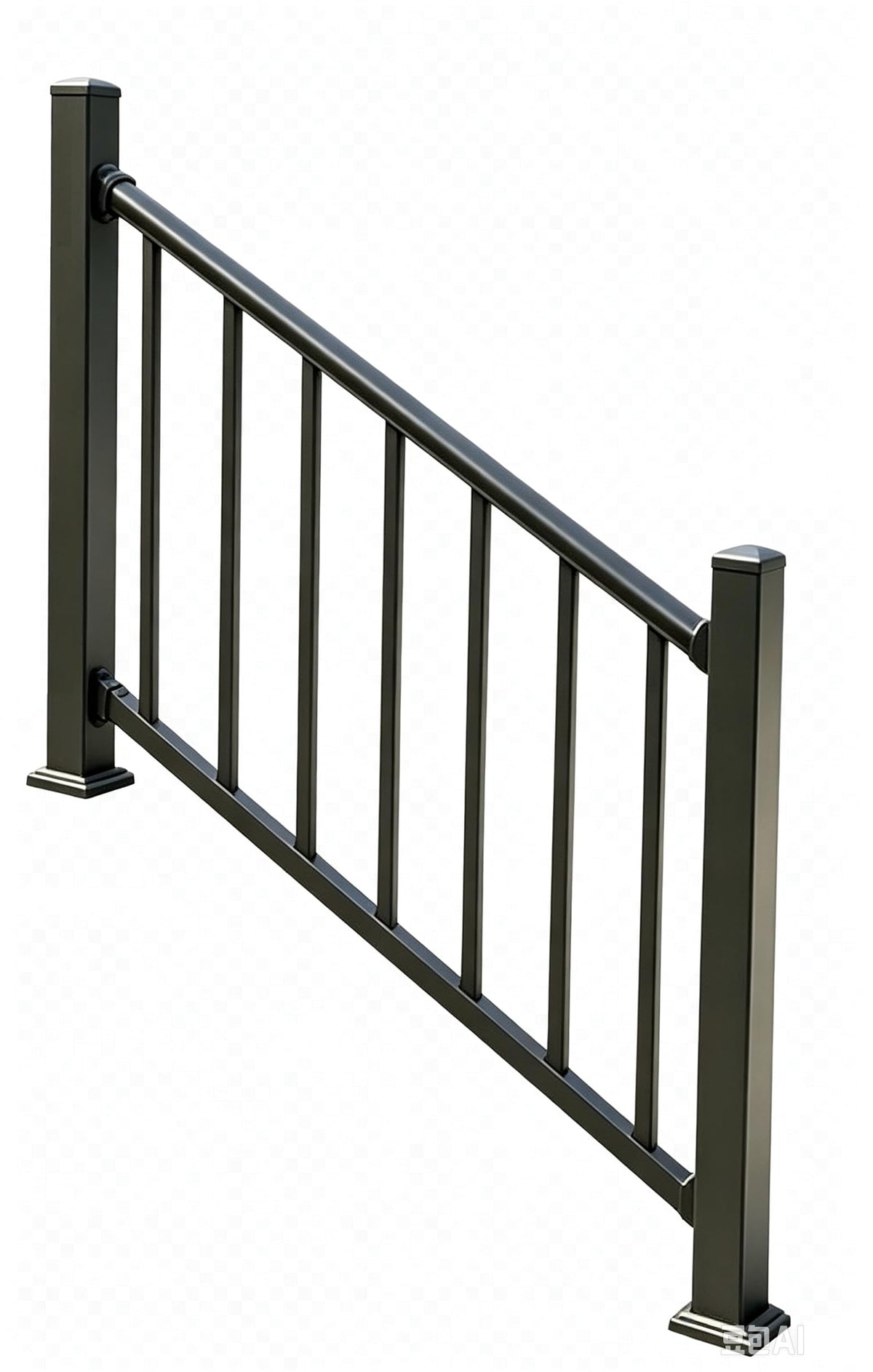 2ft Deck Railing Kit for Deck, Porch, Patio, Balcony