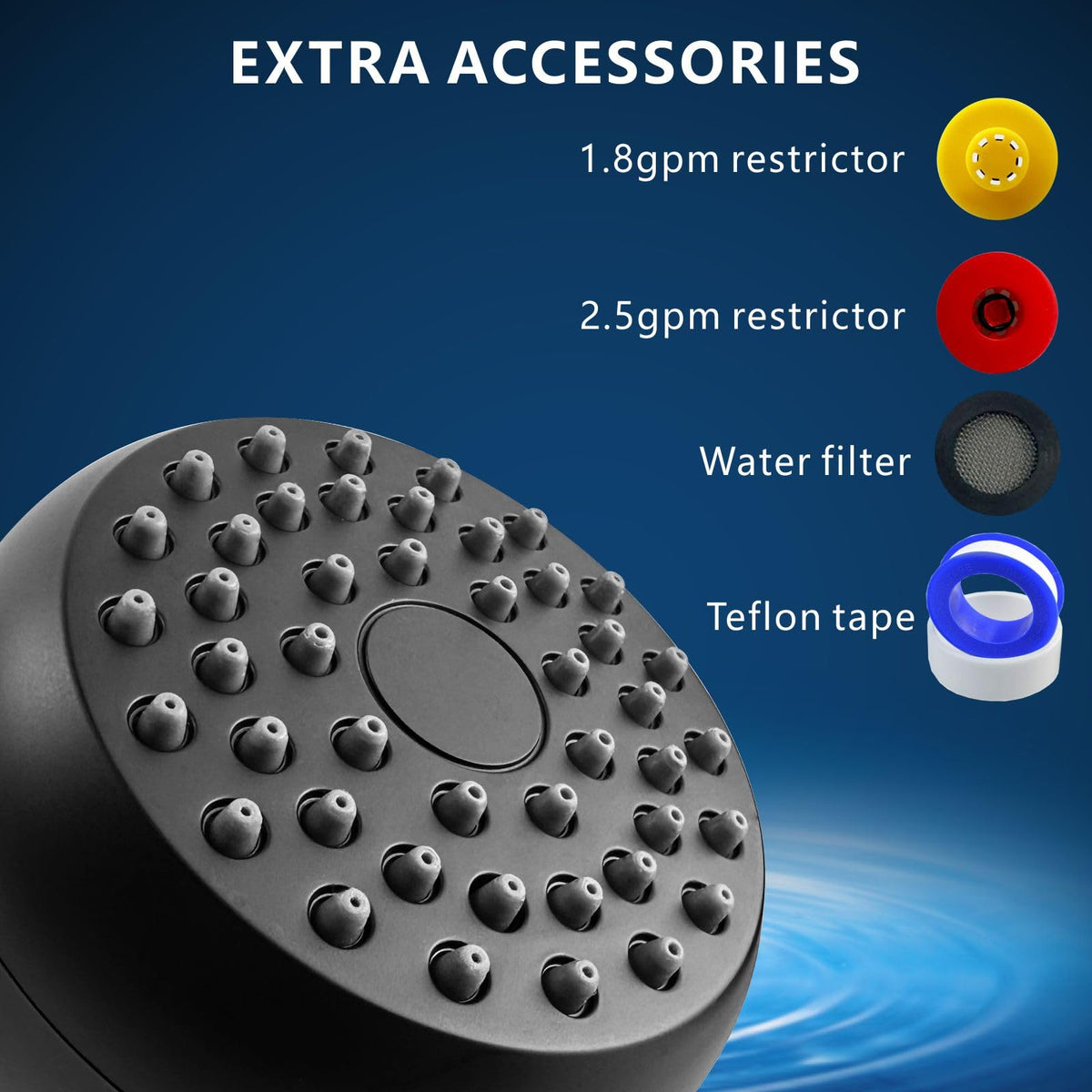 10 Pack High Pressure Shower Head - Powerful Bathroom Pressure Boosting Showerhead - Perfect Universal Replacement for Rain Shower Heads(Chrome)