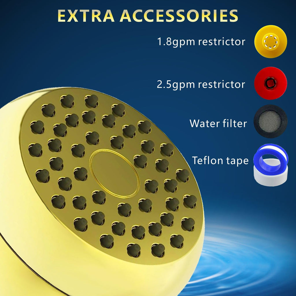 10 Pack High Pressure Shower Head - Powerful Bathroom Pressure Boosting Showerhead - Perfect Universal Replacement for Rain Shower Heads(Chrome)