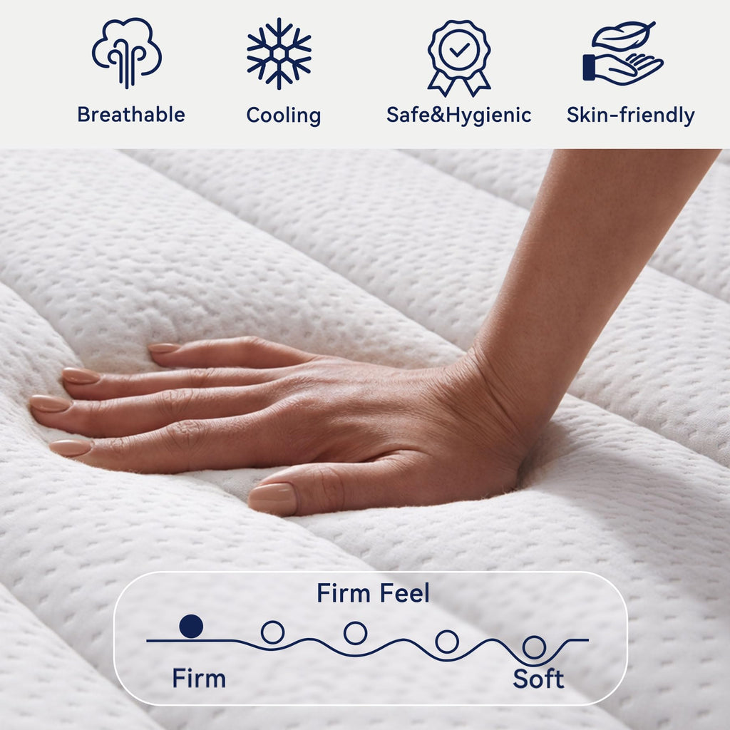 (Luxury Hotel) 12 Inch Hybrid Twin XL Size Mattress in a Box, Firm Feel