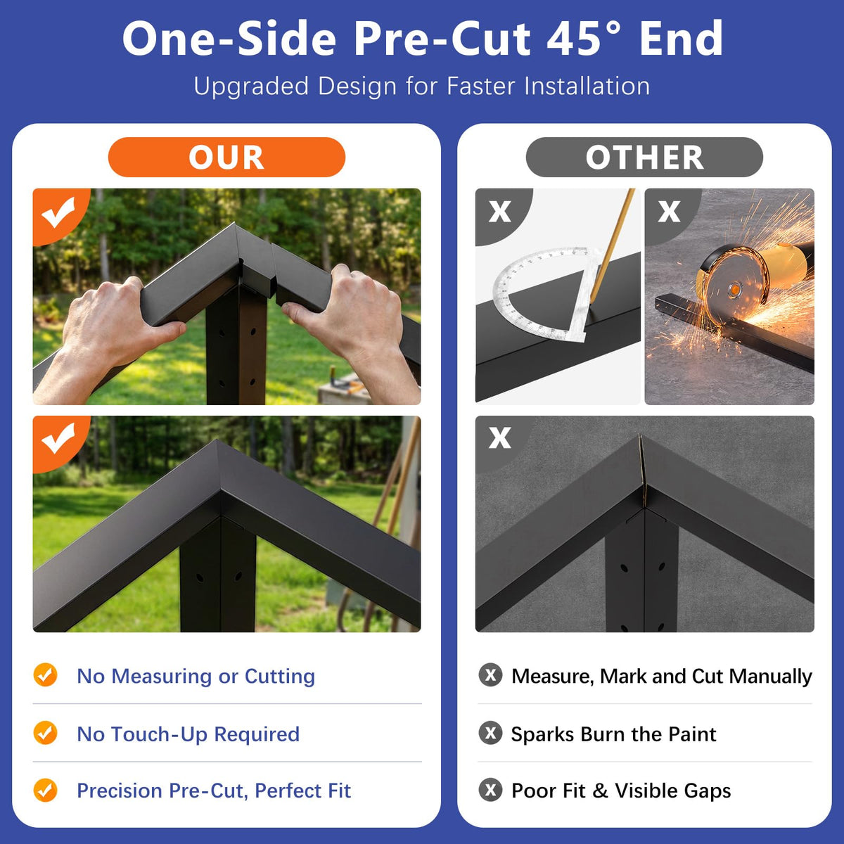 2ft-4ft Modular 36in Cable Railing System for Deck with Handrail