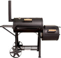 TAINO Yuma XXL 90 kg professionele rookoven, massieve rookoven, houtskool, zwart, 3,5 mm staal(Large)