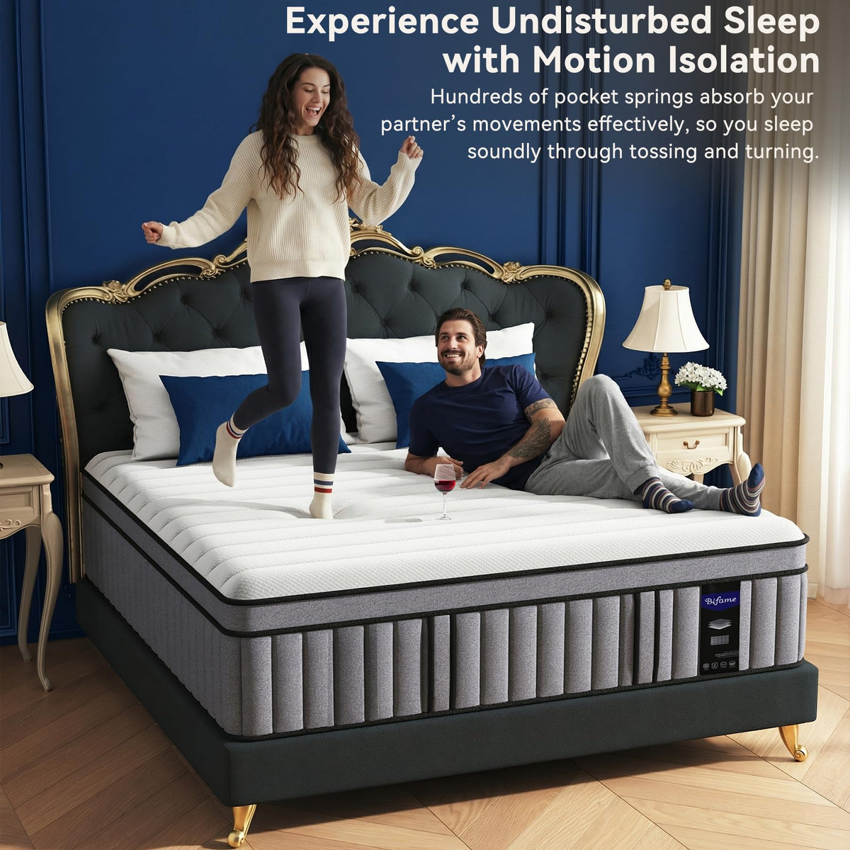 (Luxury Hotel) 12 Inch Hybrid Twin XL Size Mattress in a Box, Firm Feel