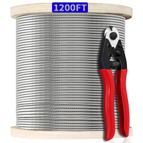 1000FT 1/8" T316 Stainless Steel Cable, Wire Rope Aircraft Cable