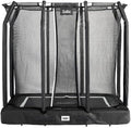 Salta Premium Ground Grondtrampoline met veiligheidsnet, rechthoekig, 214 x 153 cm/305 x 214 cm/366 x 244 cm, groen/zwart(153/Zwart)