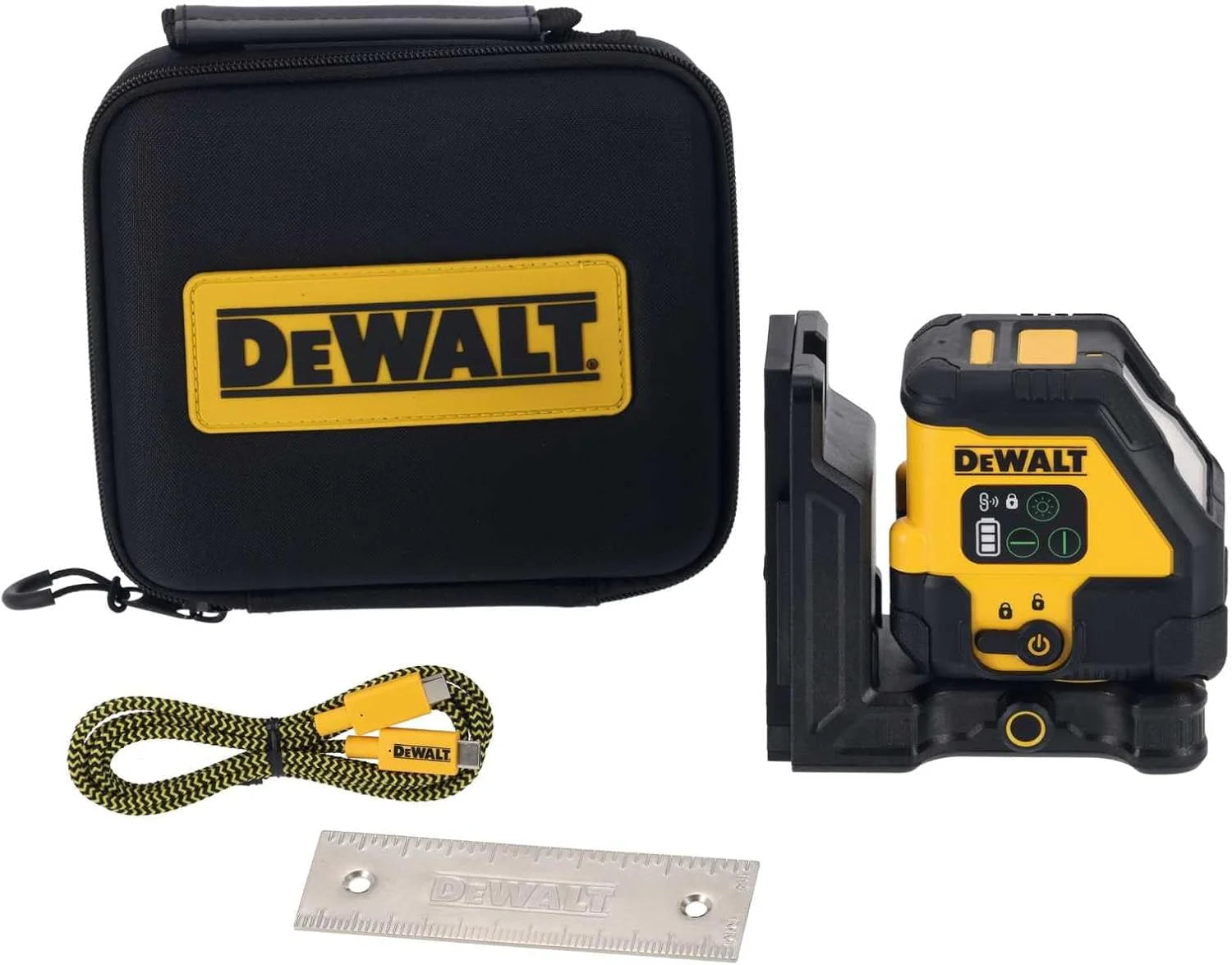 DeWALT Line Laser DCLE14201GB Groen met Geïntegreerde Batterij Zelfnivellerend