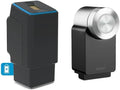 EKEY UNO 200328 Vingerafdrukscanner met accu incl. Nuki Smart Lock Pro (4e generatie) zwart, Op accu werkende upgradeset voor alle gangbare deuren, zwart
