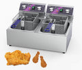 Commerciële elektrische frituurpan voor thuisgebruik, met timer, temperatuurregeling, grote capaciteit voor het frituren van friet en kip (28 * 46 * 37,3 cm)(57*46*30.5cm)