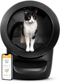 Whisker Nest-robot 4 met Step  Fence van - Automatische, zelfreinigende kattenbak, strak, compact ontwerp, WiFi ingeschakeld, werkt met elk klonterend strooisel, ontworpen en gemonteerd in de VS