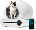 Cecotec CleanKitty Smart Zelfreinigende kattenbak Pumba 8500, drievoudig ontgeuringssysteem, wifi-besturing en display, stil en veilig met infraroodsensor, binnenemmer 65 l(App-besturing + display)