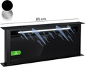 Klarstein Downdraft afzuigkap 90 cm, uittrekbare afzuigkap met recirculatie, 714 m³/u met boostmodus, 8 standen, LED-verlichting, timer, stil, zonder afvoerbuis, zwart 60 cm(90cm/Zwart)