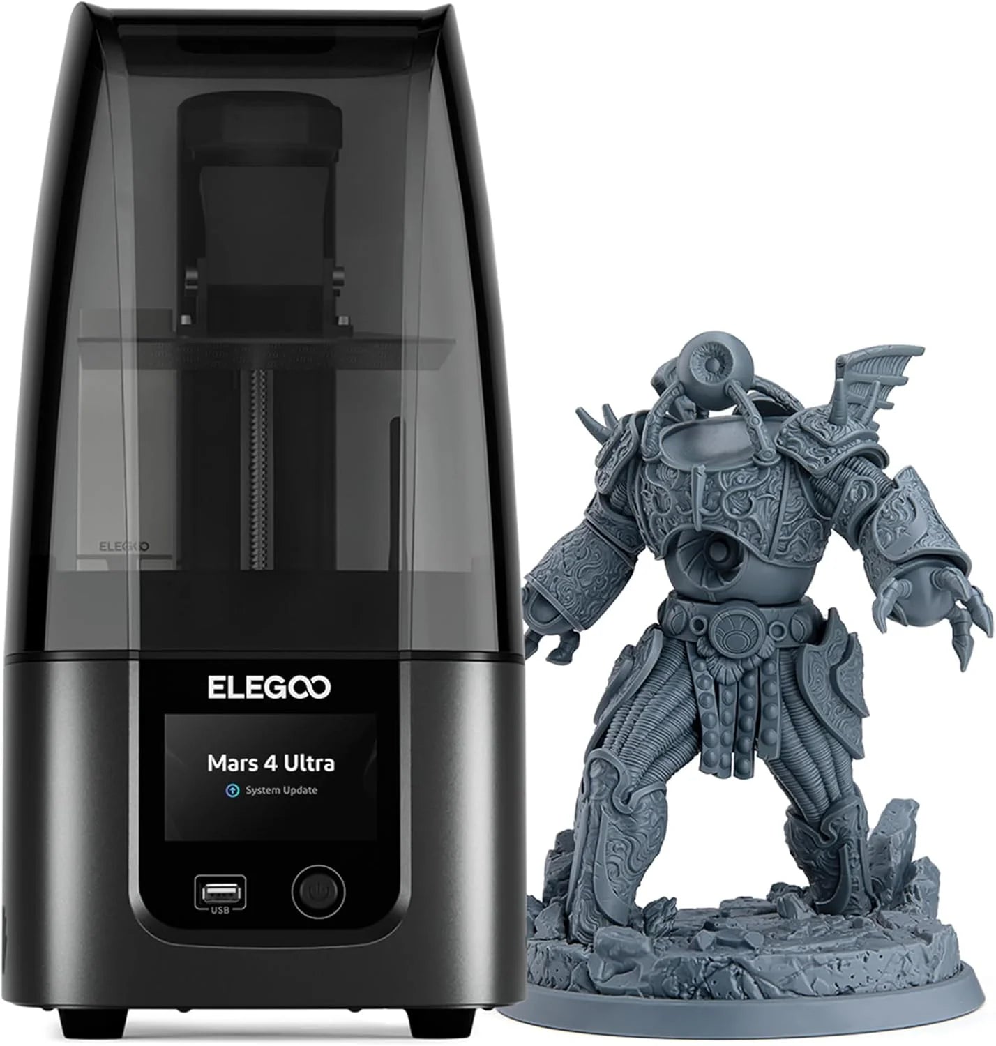 ELEGOO Mars 5 Ultra 9K Resin 3D-Printer, 150 mm/h Hoge Snelheidsprinten, Slimme Automatische Nivellering, Intelligente Detectie, Wifi-Overdracht, Afdrukformaat van 153,36 x 77,76 x 165 mm³(Mars 4 Ultra/zwart)